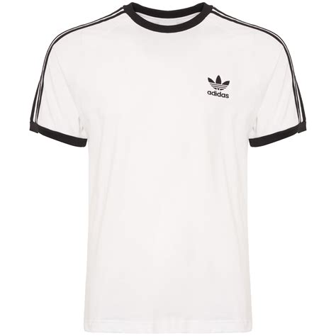 adidas herren 3-stripes tee t-shirt weiß weiß schwarz 11teams|3 Stripes · T .